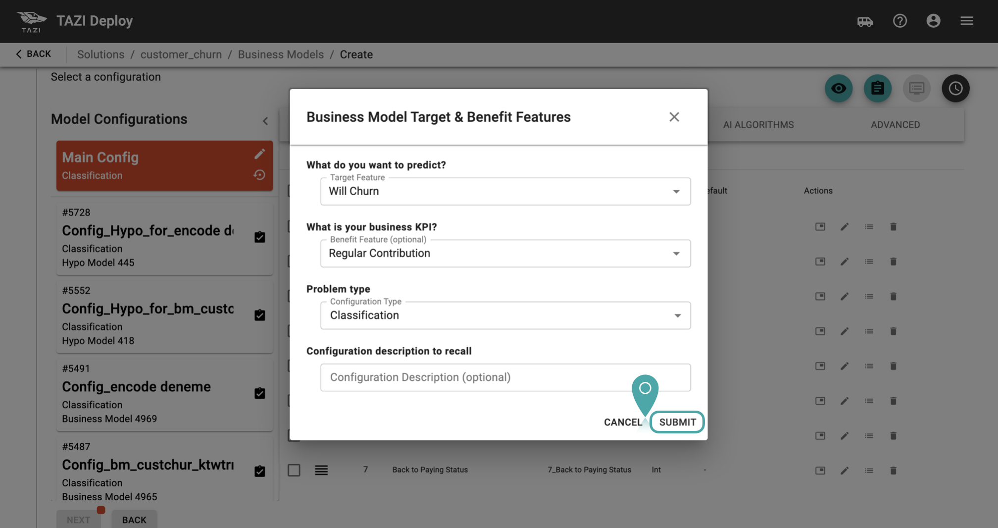 Configure Business Model